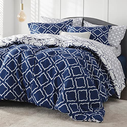 Bedsure Bed in a Bag - Queen Size Comforter Sets 7 Pieces