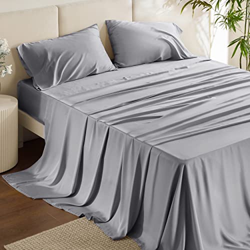 Bedsure Cooling Sheets Set Grey