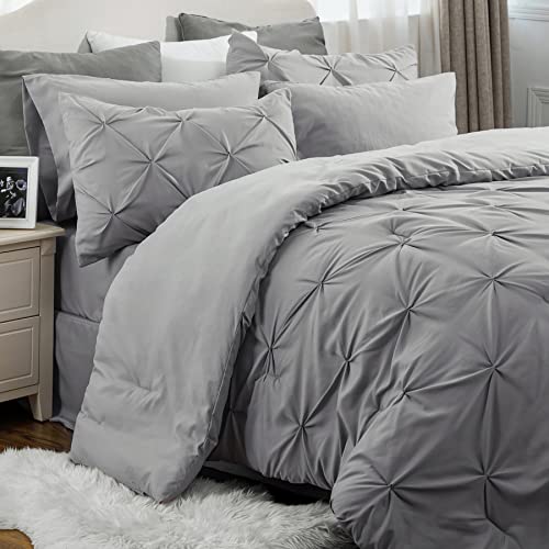 Bedsure Bed in a Bag - Queen Size Comforter Sets 7 Pieces