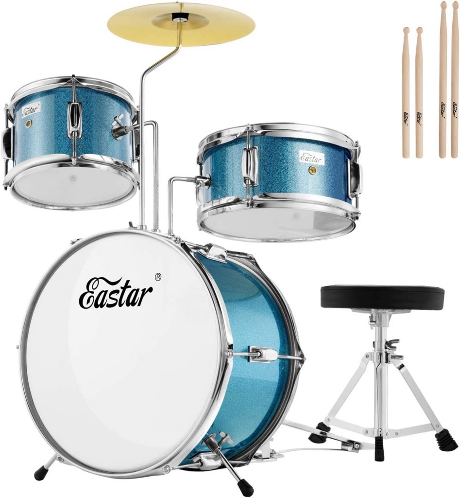 Eastar 3 Piece Kids Drum Set For Ages 3 to 6 years Old Review Happy